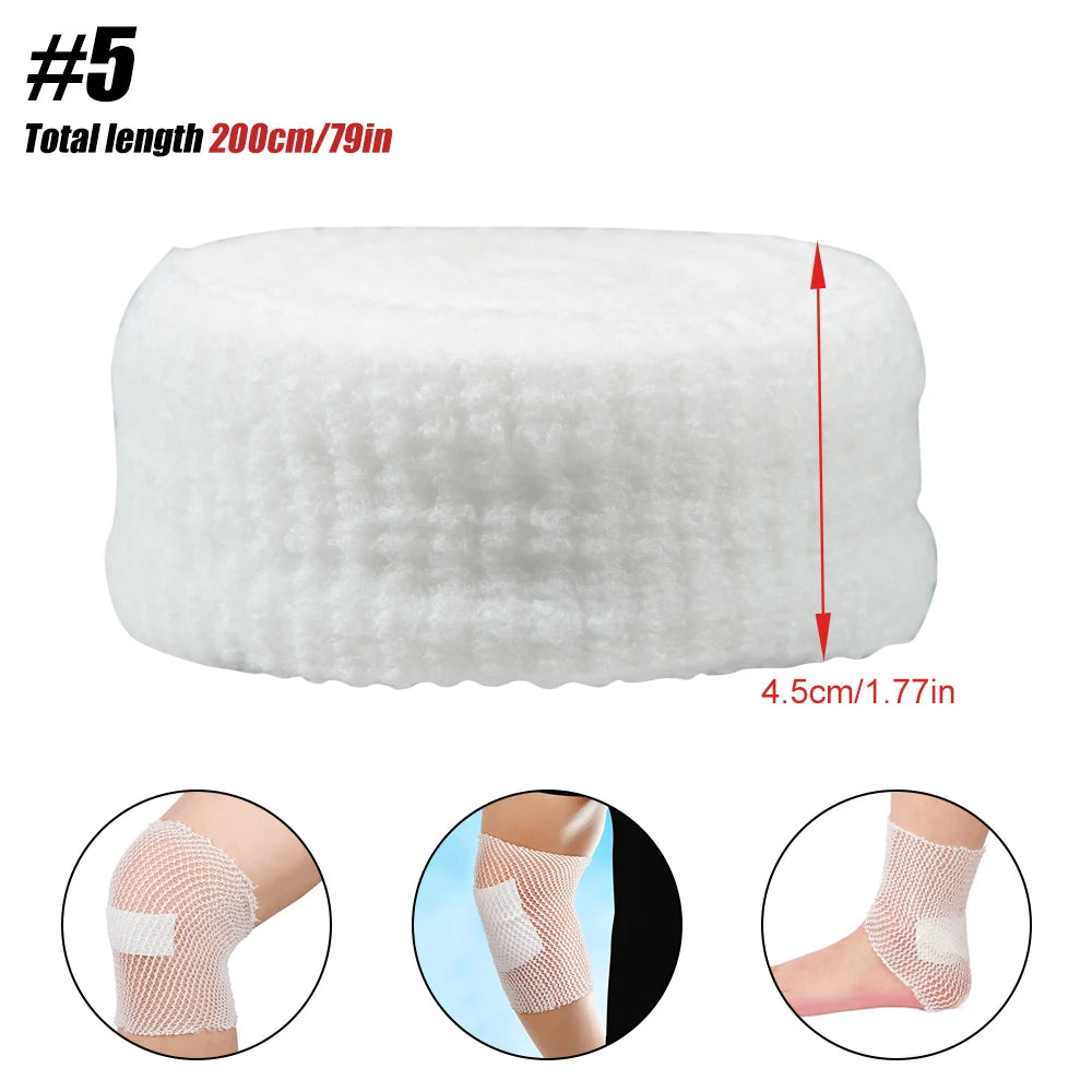 1Roll Fix Net Tubular Bandage Elastic Net Wound Dressing for Knee,Calf,Ankle,Breathable Bandage Retainer for Wrist Forearm Elbow Peaceful Pleasures Health and Wellness 4.5 x 200cm