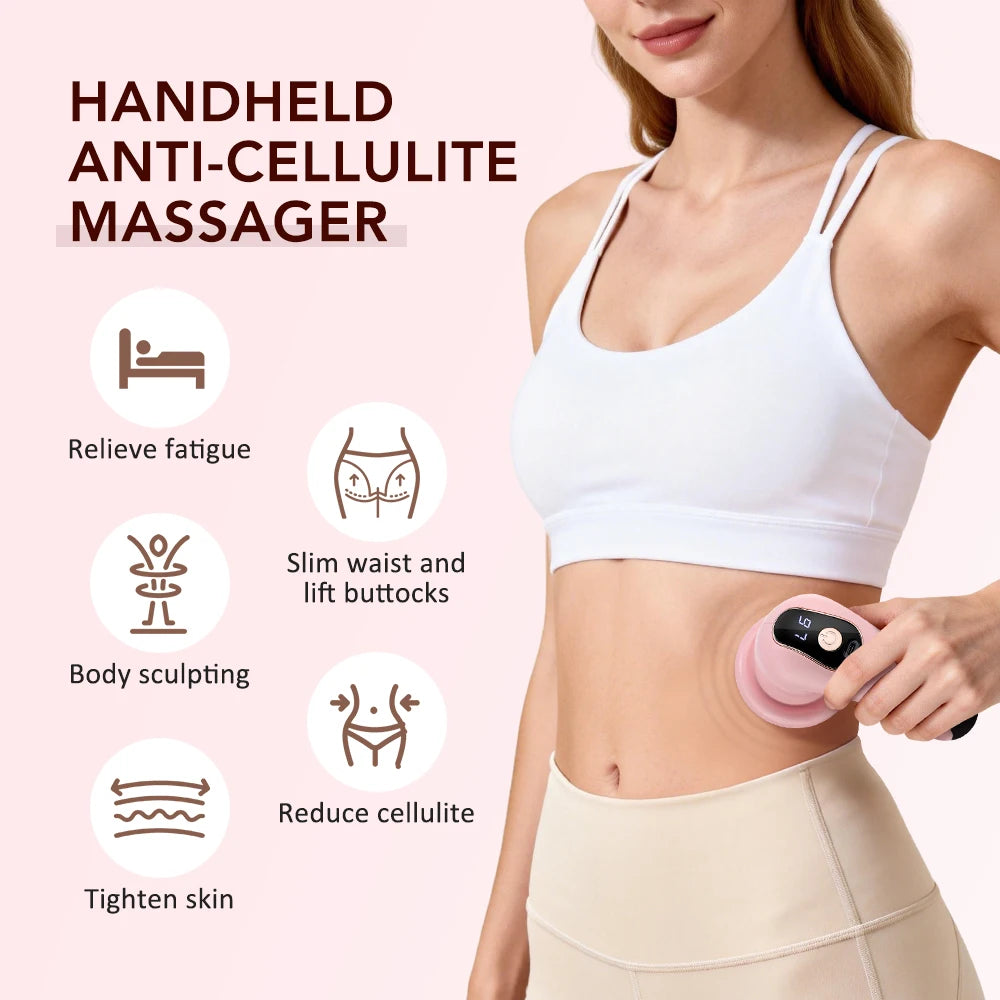 Wireless Body Contouring Massager Belly Fat Burning Waist Slimming Leg Cellulite Remover Massager Fitness Body Sculpting Machine Peaceful Pleasures Health and Wellness