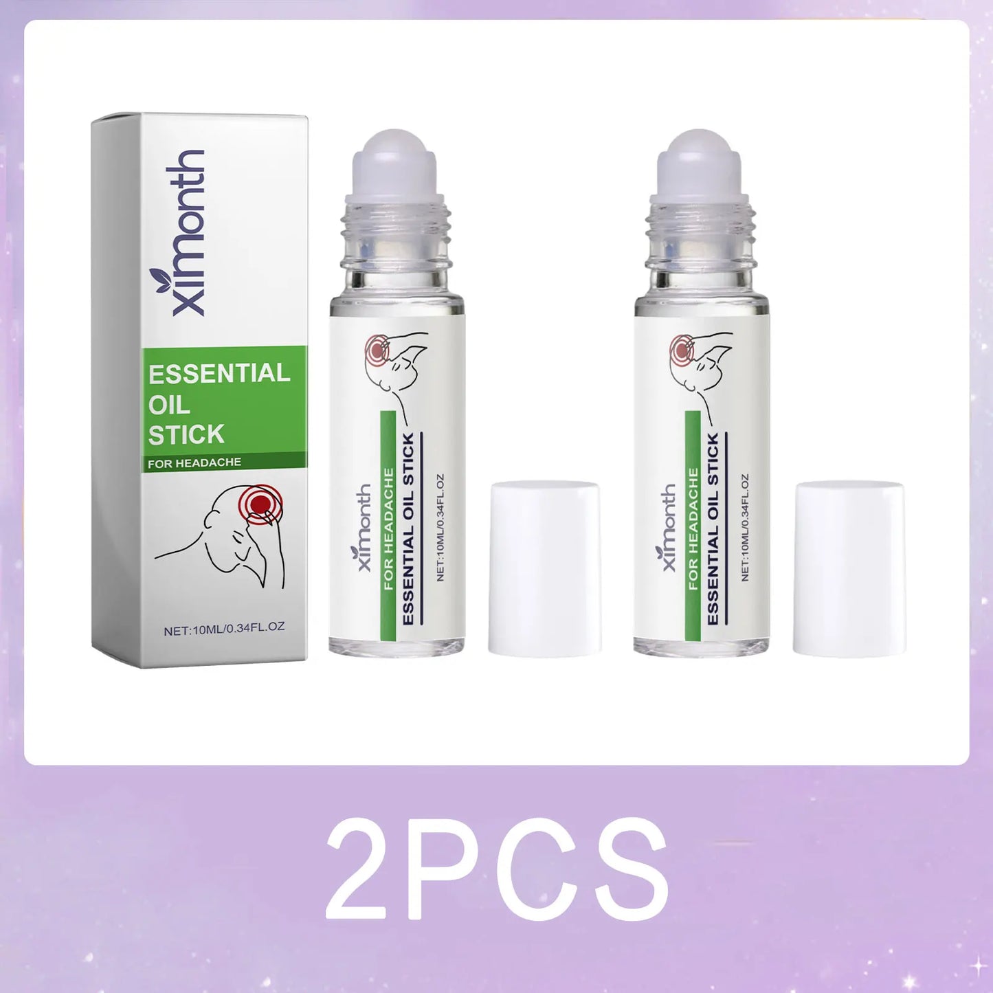 Lavender Calming Essential Oil Roll-On | Stress & Tension Blend