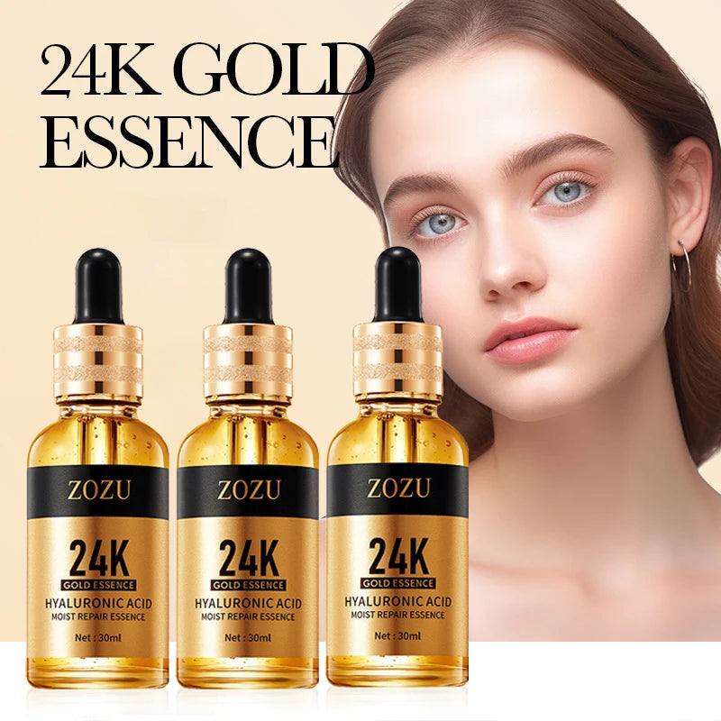 24K Gold Hyaluronic Acid Face Serum – Anti-Aging & Hydrating