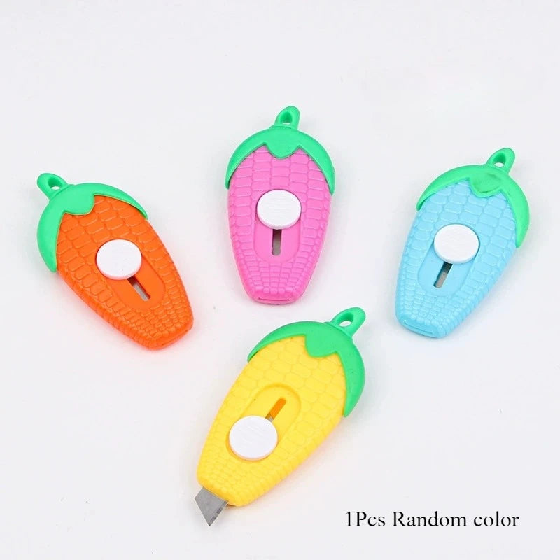 Kawaii Corn Mini Letter Opener & Box Cutter | Cute Stationery