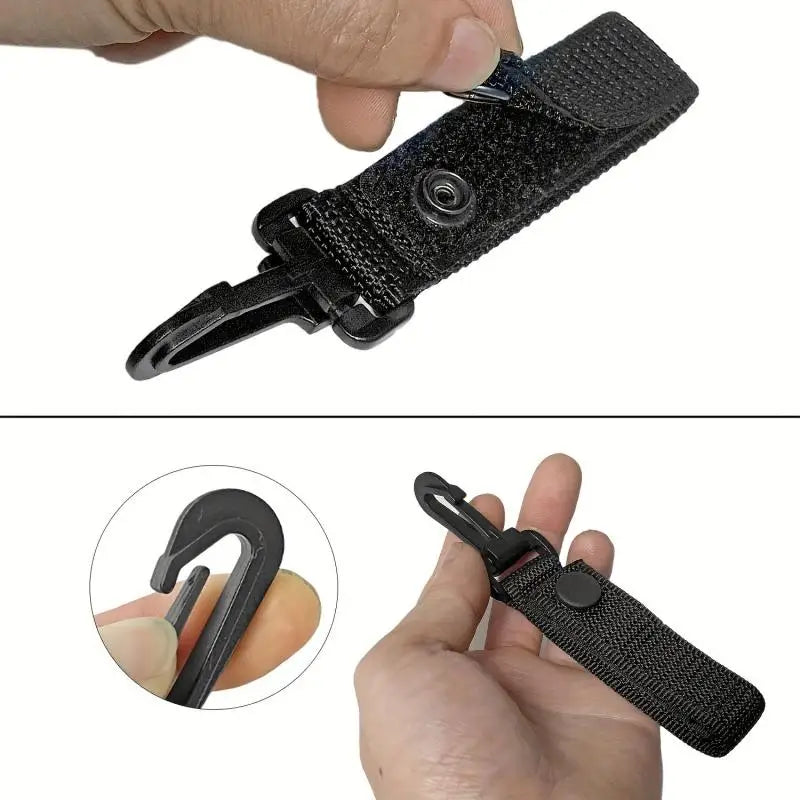 Tactical Belt Attachment Hooks Glove Hanging Loops Outdoor Duty Equipment Carrying Clips Utility Waistband Accessory Buckle Peaceful Pleasures Health and Wellness