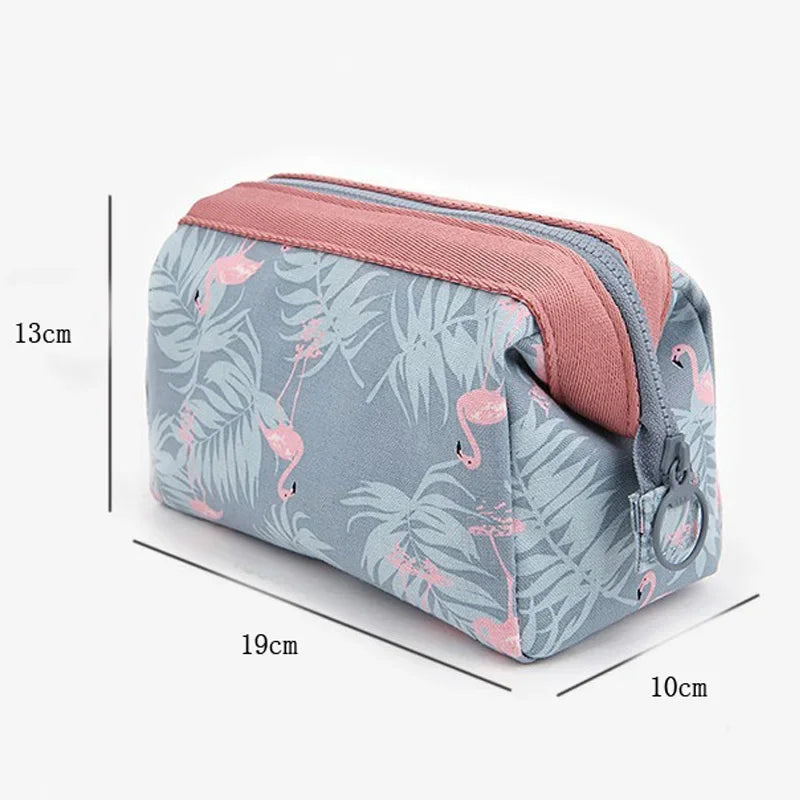 Flamingo Makeup Bag | Waterproof Travel Cosmetic Organizer