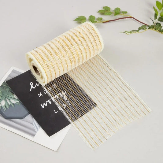 10 Yard PP Mesh Ribbon Roll Christmas Garland Material Holiday Peaceful Pleasures Health and Wellness