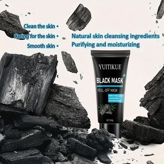 Black Peel Off Mask – Bamboo Charcoal Blackhead Remover 60g Peel Off Face Mask Oasis Select Default Title