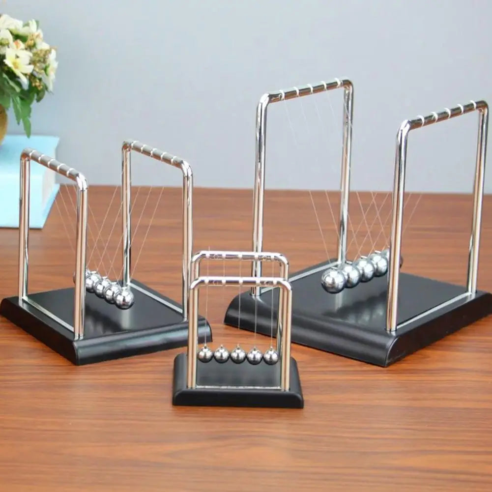 Newton's Cradle Steel Pendulum Desk Toy – Physics & Stress Relief