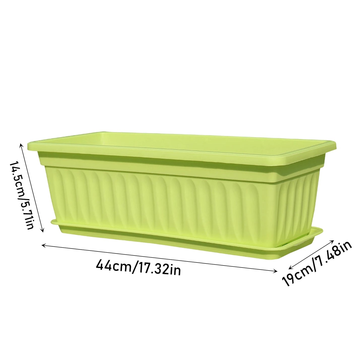 Plastic Vegetable Planters Rectangular Flowerpots For Balcony Indoor Gardening Breathable Plants Pots Garden Tools Peaceful Pleasures Health and Wellness