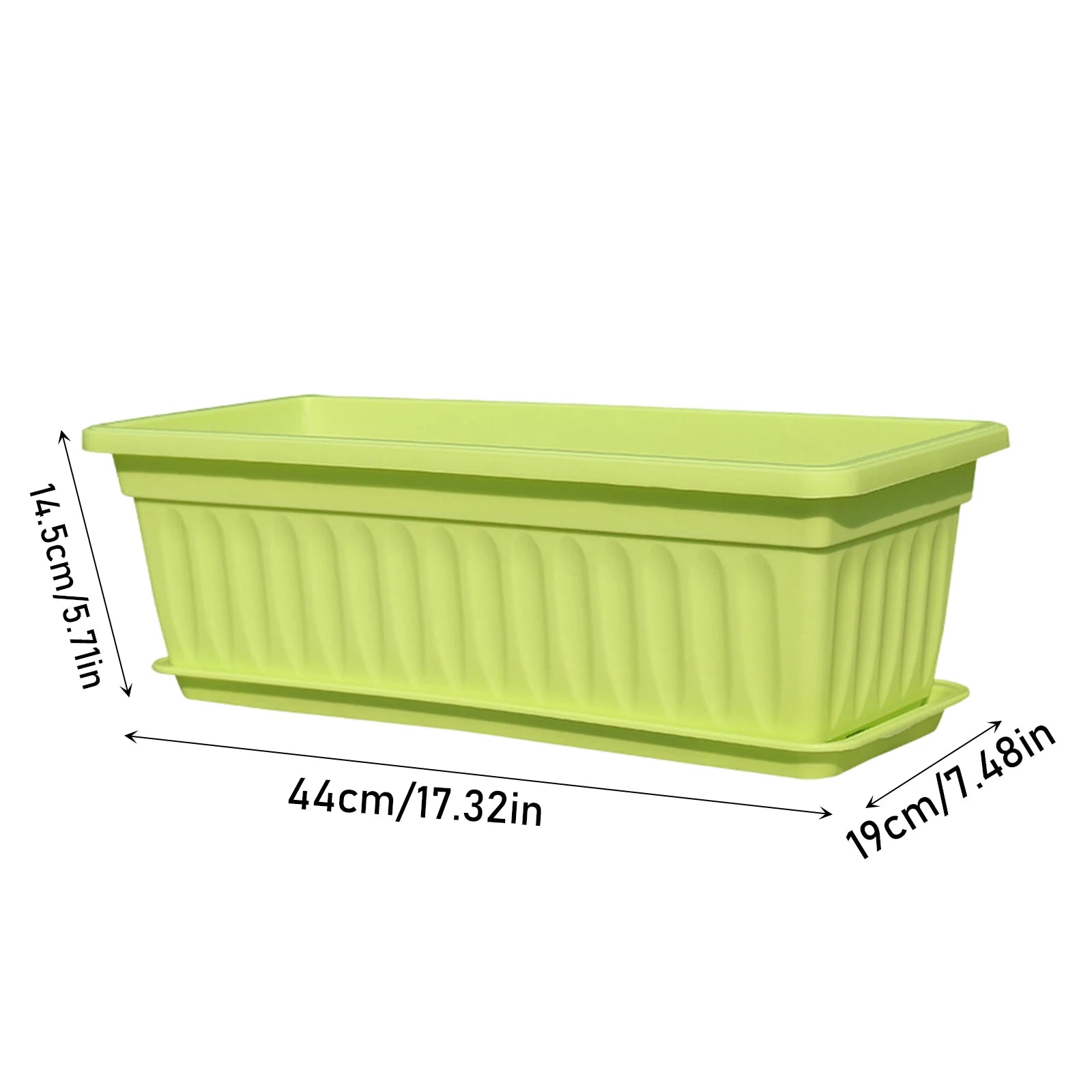 Plastic Vegetable Planters Rectangular Flowerpots For Balcony Indoor Gardening Breathable Plants Pots Garden Tools Peaceful Pleasures Health and Wellness