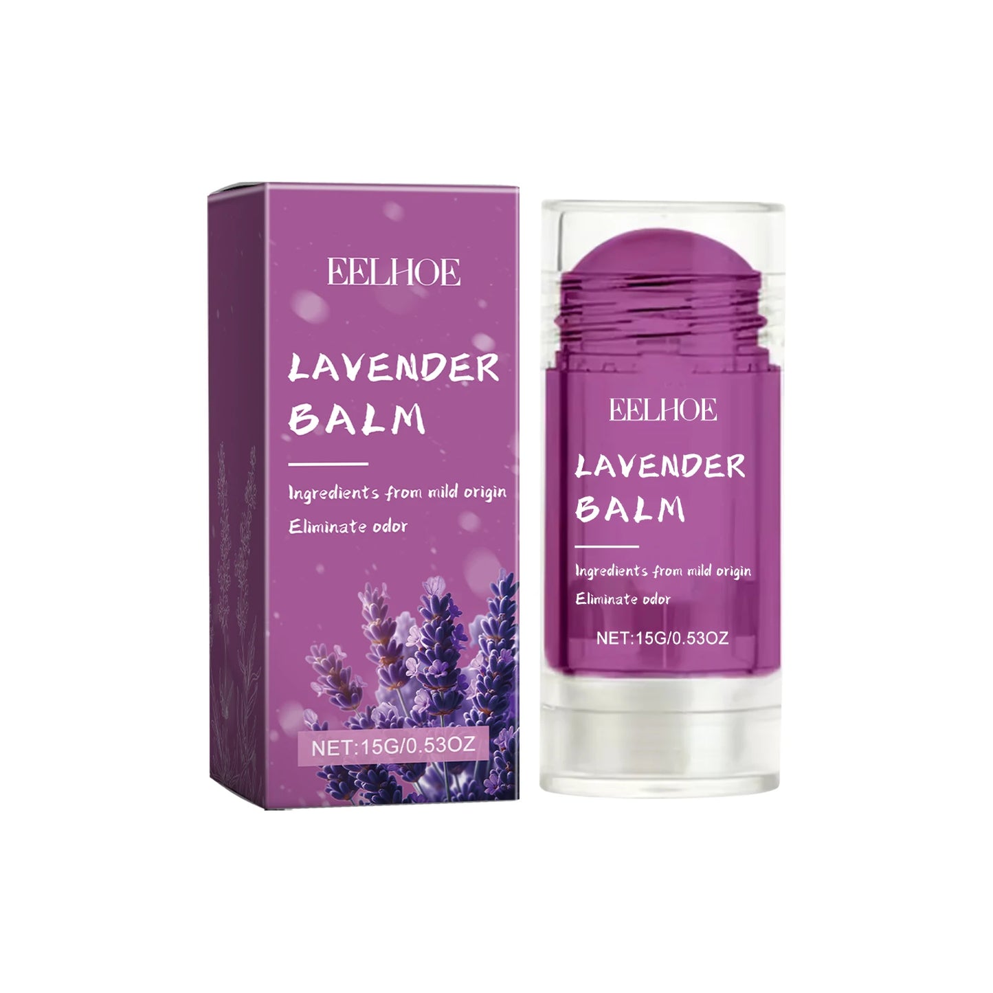 Lavender Solid Perfume Balm 15g | Alcohol-Free Long-Lasting Scent