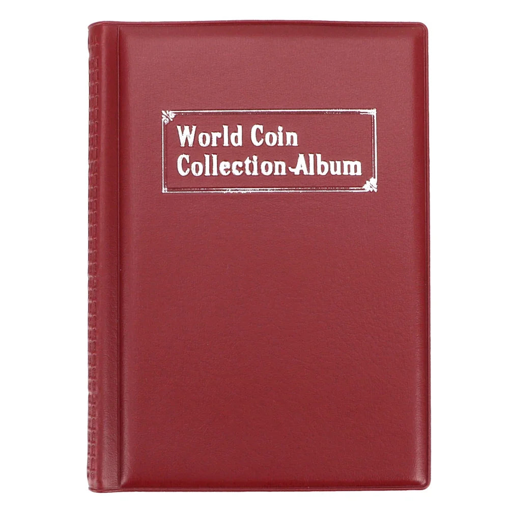PU Leather Coin Collection Album – 60 & 120 Pocket Organizer
