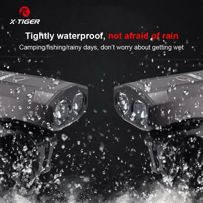 X-Tiger 1800 Lumen LED Bike Light – 5200mAh Rechargeable