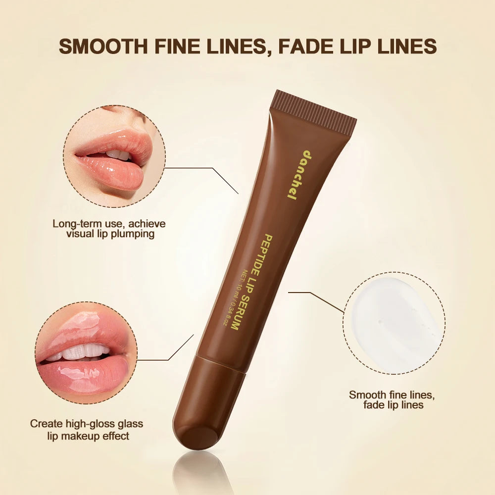 Caramel Banana Flavoured Peptide Lip Balm Instant Deep Hydration Smooth Fine Lines High Gloss Lip Finish Banana Peptide Lip Balm Peaceful Pleasures Health and Wellness
