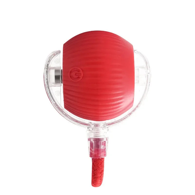 Smart Rechargeable Cat Toy Ball Automatic Rolling with Faux Tail Interactive Pet Play Training Toy for Cats Dogs Training Play Peaceful Pleasures Health and Wellness