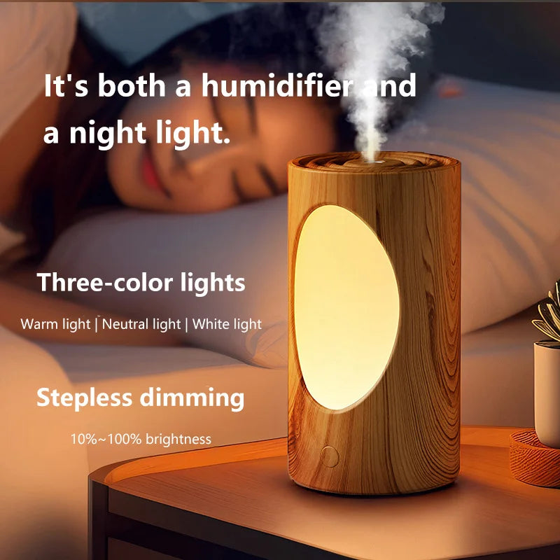 600ml Portable Aroma Diffuser With Colorful LED Lights Battery Rechargeable Wireless Air Humidifier For Bedroom Office Peaceful Pleasures Health and Wellness