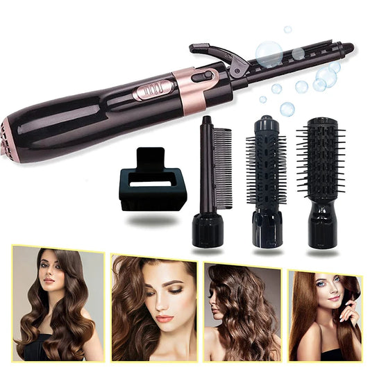 Blow Dryer Brush 4 in 1 Hot Air Brush Set Professional One Step Volumizer Negative Ions Salon Dryer Hair Style Peaceful Pleasures Health and Wellness