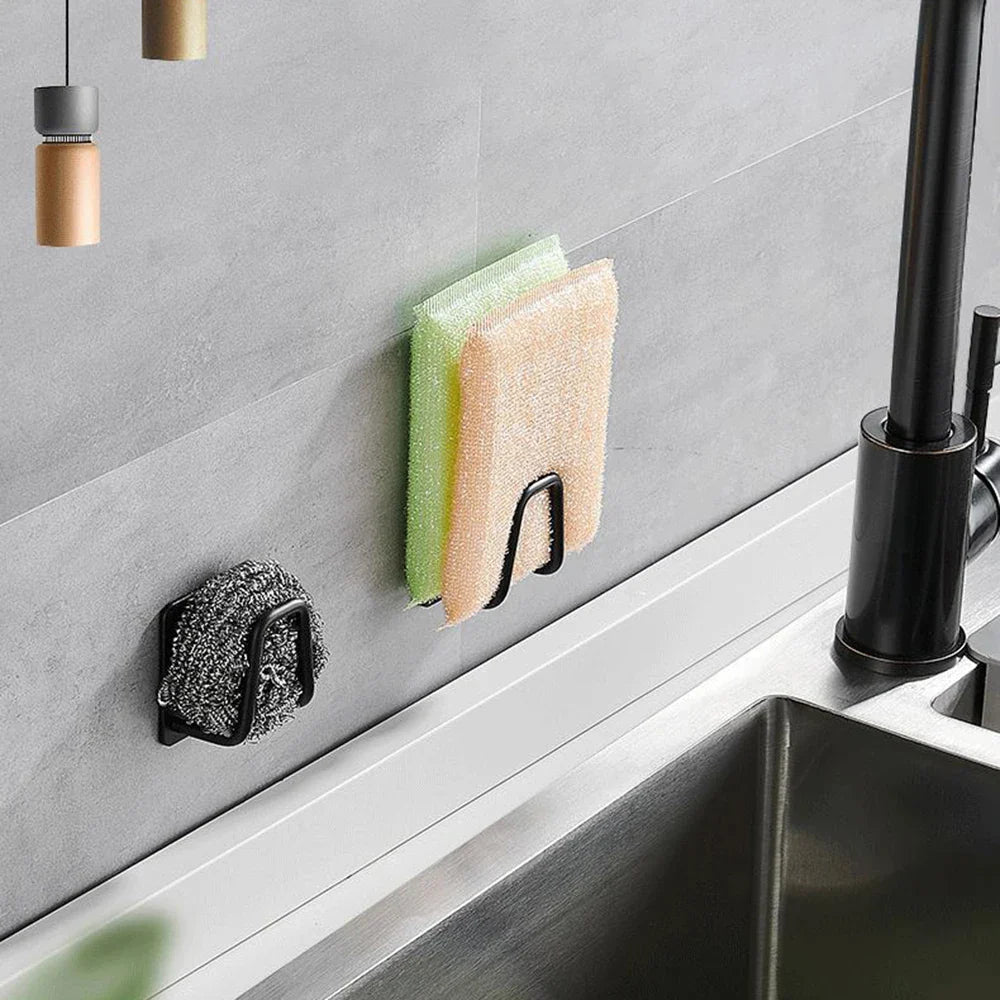 Sink Sponge Holder Rack – Wall Mount ABS Draining Caddy