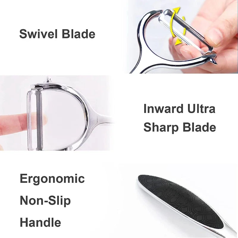 Stainless Steel Vegetable Peeler – Multi-Function Potato Peeler
