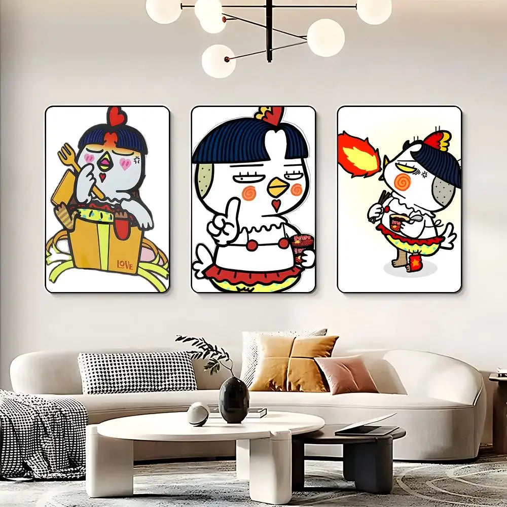 Food S-Samyang Buldak Ramen Poster HD Self Adhesive Waterproof Wall Art Ideal for Home Office Dorm Bedroom Great Gift Peaceful Pleasures Health and Wellness