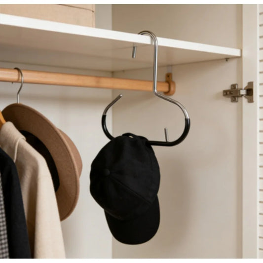 Manganese Steel Round Hat Hooks | Closet Organizer for Hats & Scarves Closet Hat Hooks Peaceful Pleasures Health and Wellness