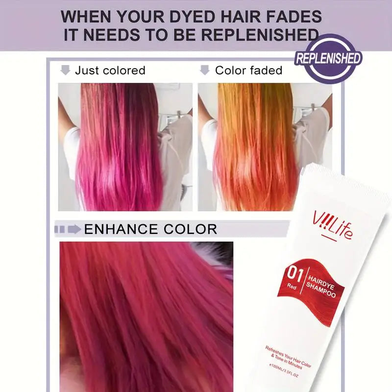 Unisex Hair Color Wax & Dye Shampoo – No Damage, Quick Coloring, Long-Lasting 100ml Peaceful Pleasures Health and Wellness