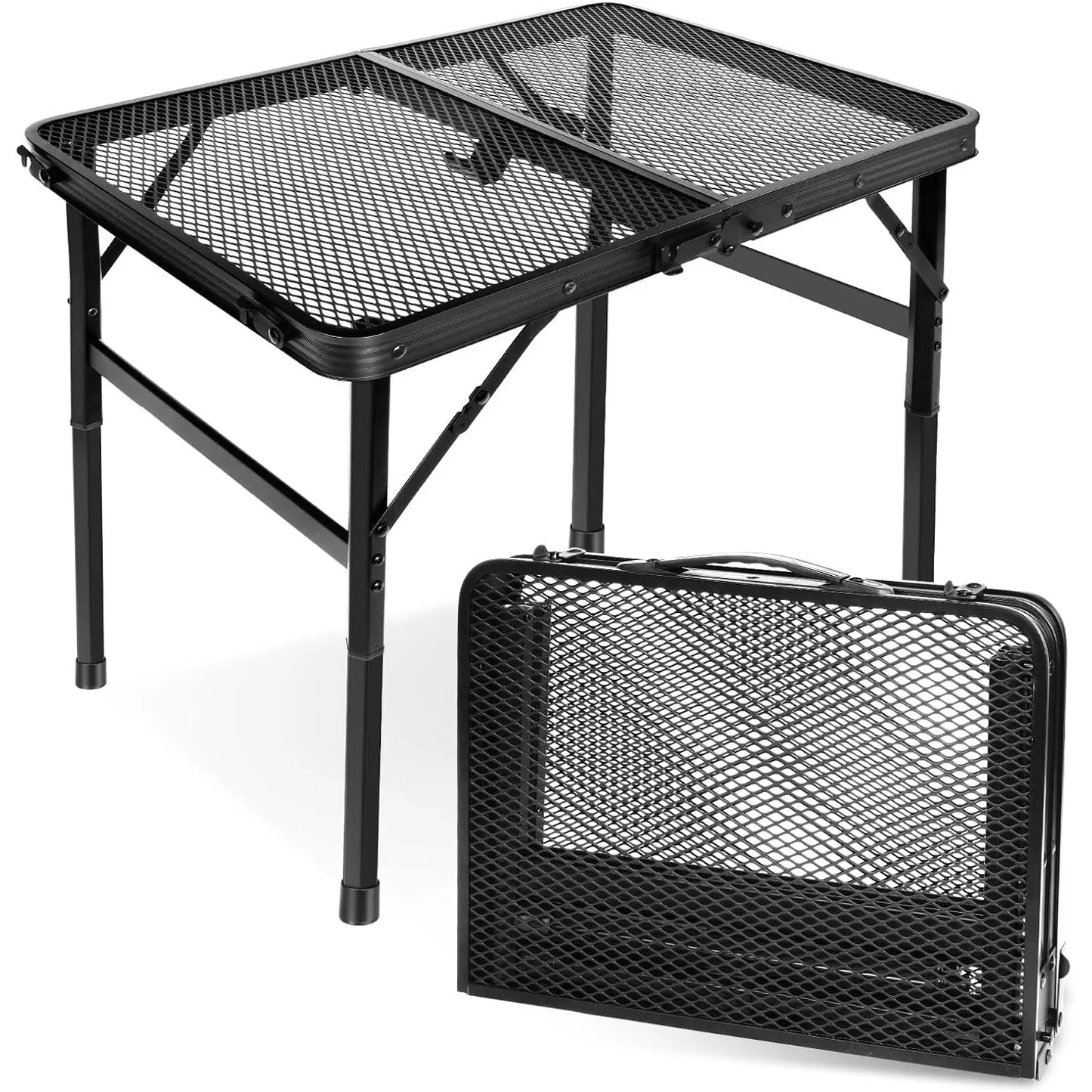 Aluminum Folding Camping Table | Height Adjustable & Portable