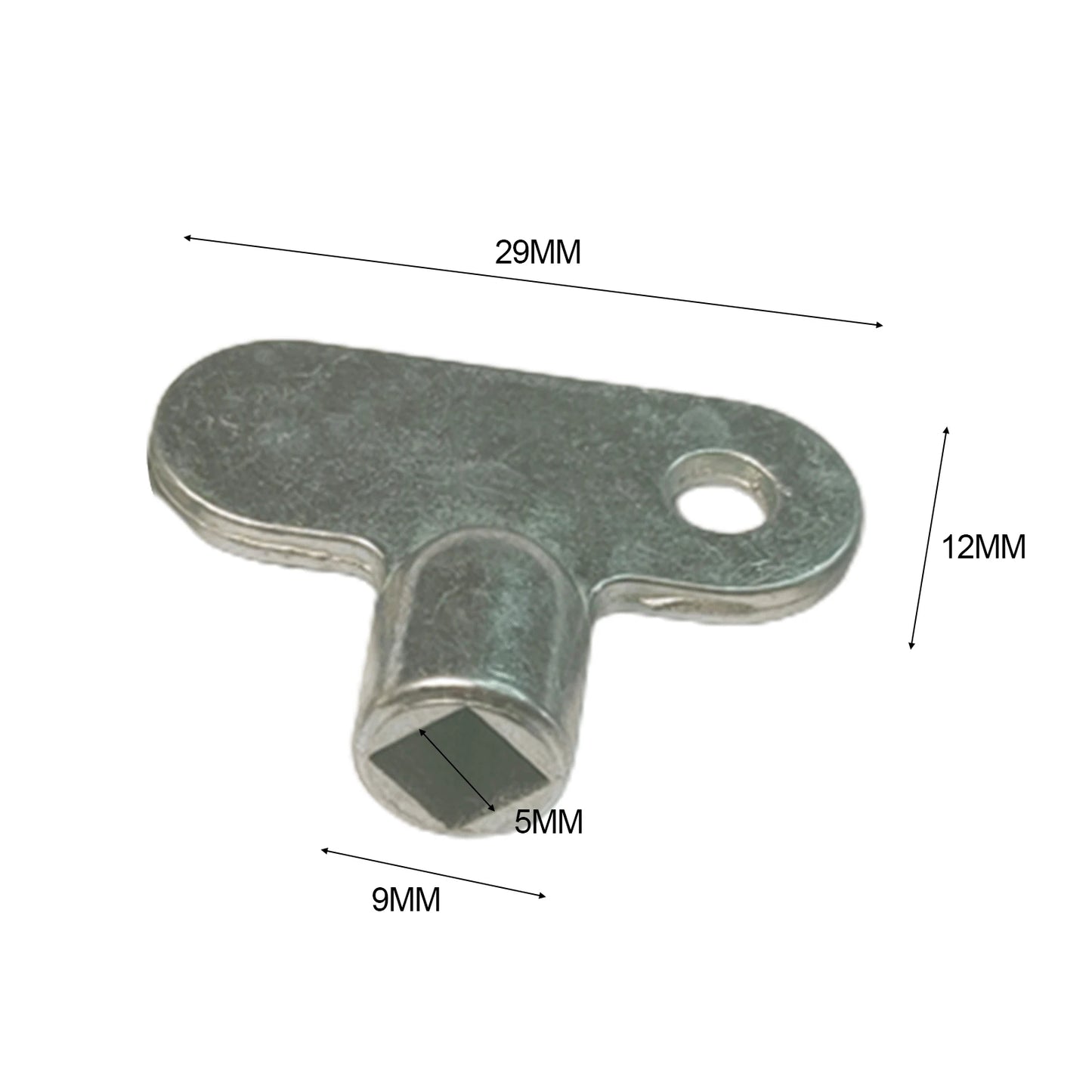 Radiator Exhaust Valve Key Square 5 Zinc Alloy Cleaning Venting Air