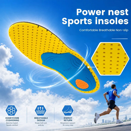 EVA Arch Support Insoles | Breathable Cushion for Men & Women Orthopedic Insoles Peaceful Pleasures Health and Wellness