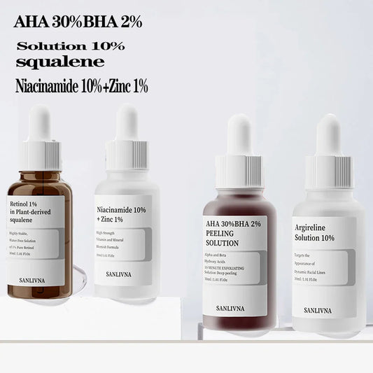 AHA 30% BHA 2% Exfoliating Serum + Niacinamide 10% & Zinc Face Serum Set Oasis Select