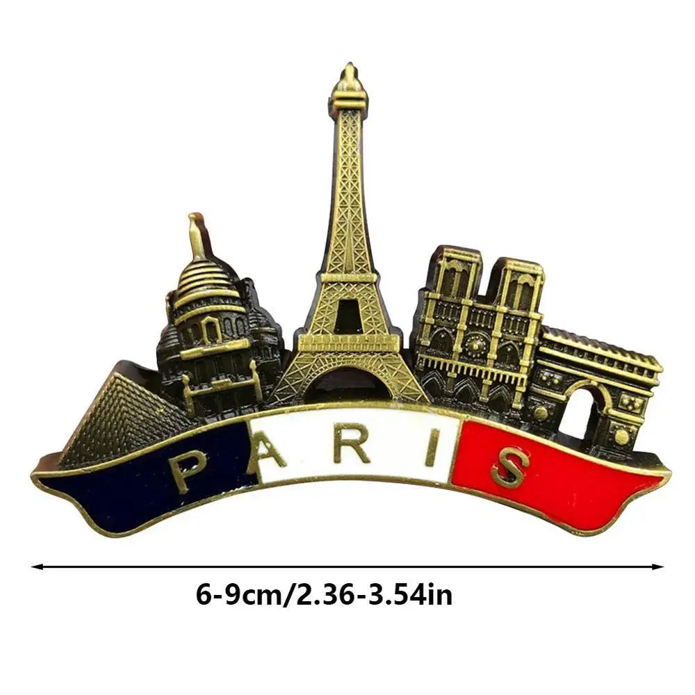 Paris 3D Metal Fridge Magnet | French Souvenir & Home Decor