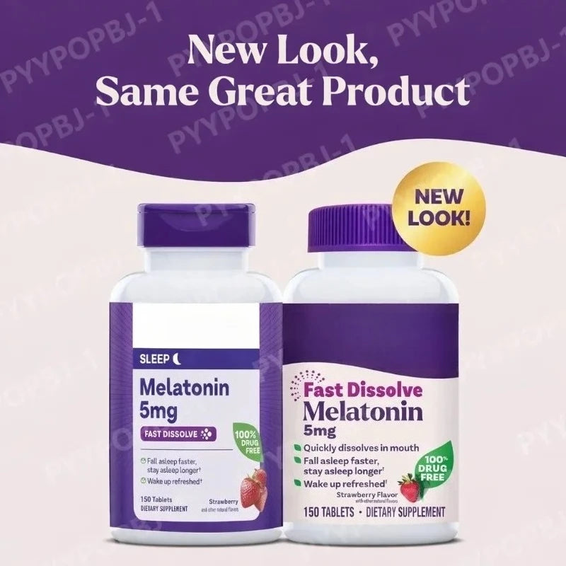 Melatonin 5mg Fast Dissolve Tablets | Strawberry | 150 Count