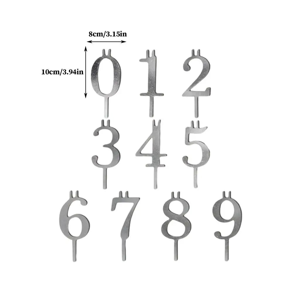 Number Cake Candle Holders 0–9 | Birthday & Party Toppers