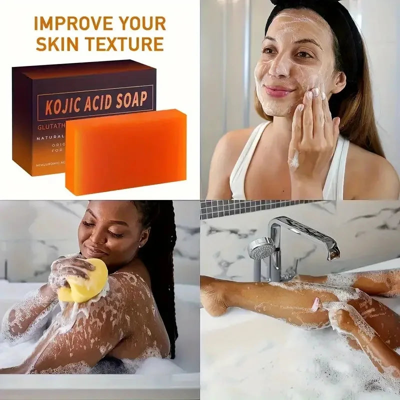3pcs*100g Curcuma Soap Ginger Handmade Soap Essential Oil Soap Turmeric Soap Lemon Turmeric Curcuma Soap Papaya Soap Soap Handma Peaceful Pleasures Health and Wellness