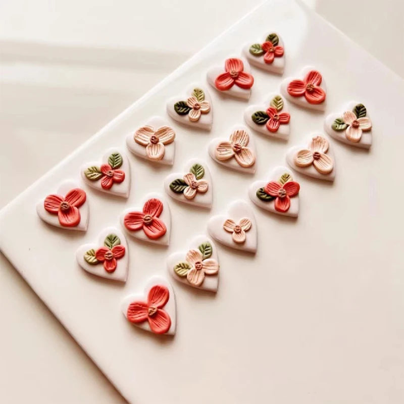 3-Piece Mini Flower & Leaf Clay Cutters for DIY Jewelry Making Clay Cutter Set Peaceful Pleasures Health and Wellness