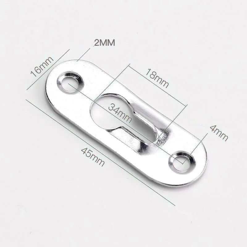 10-Pack Metal Keyhole Picture Hanger Hooks – Wall Fasteners