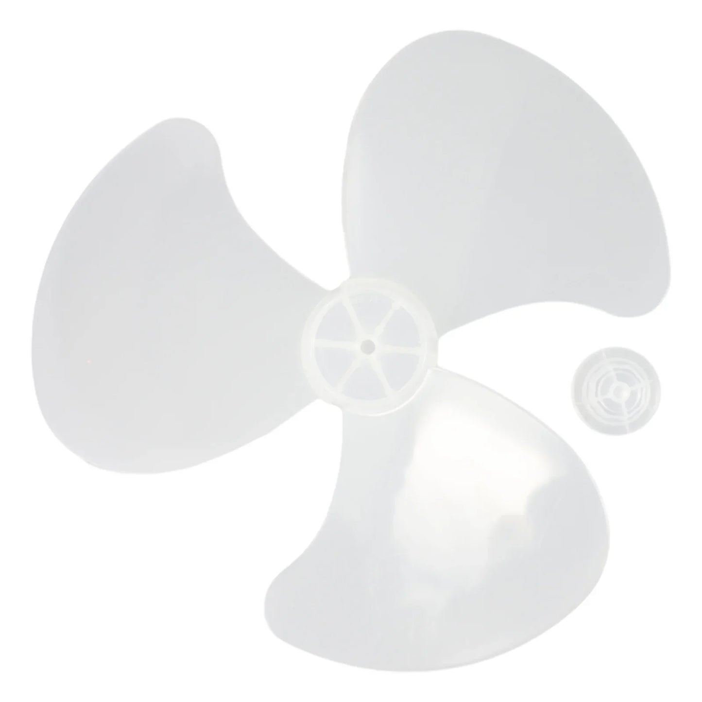 16-Inch 3-Blade Plastic Fan Blade with Nut Cover | Stand & Desk Fan