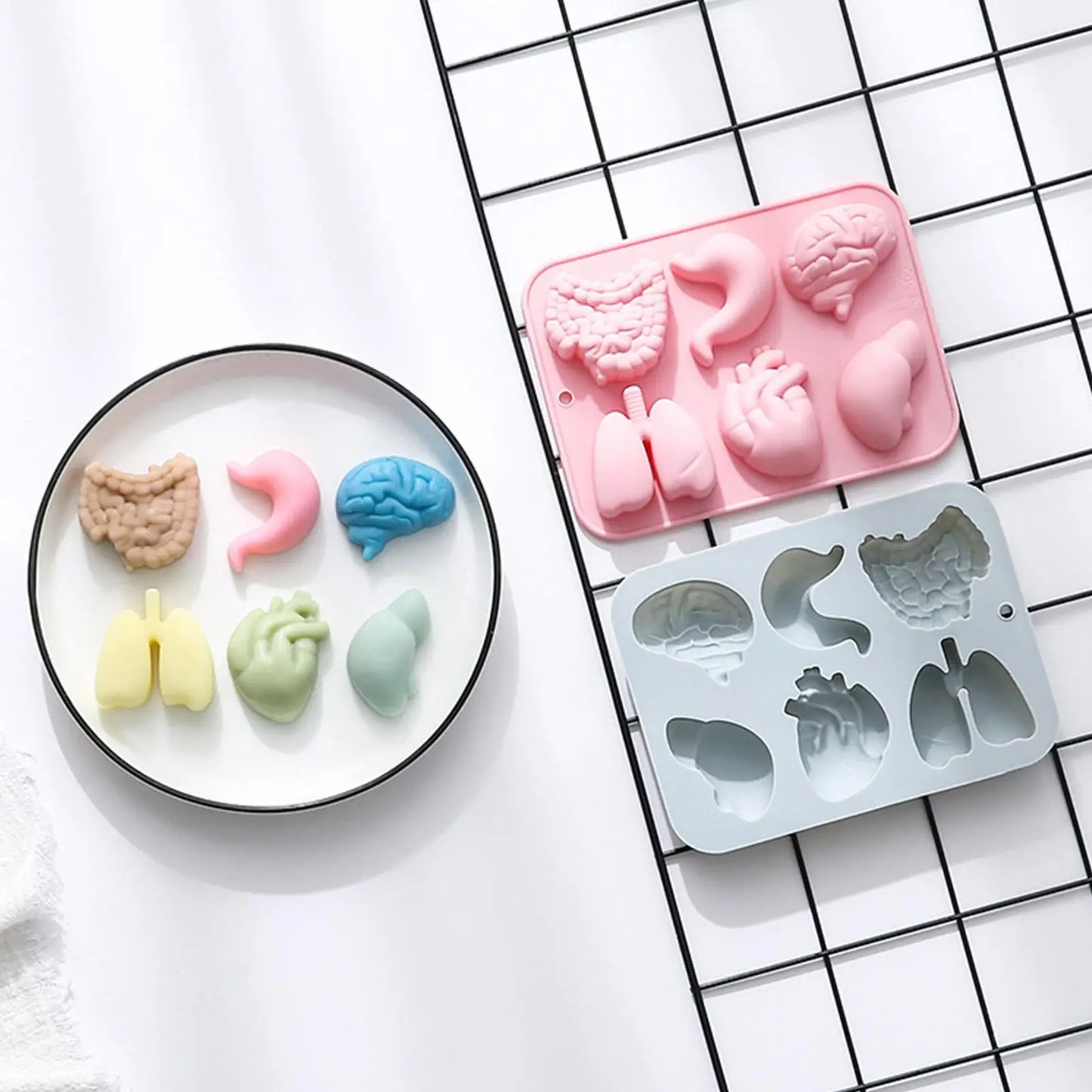 Halloween 3D Organ Silicone Mold – Chocolate, Candy & Ice Tray