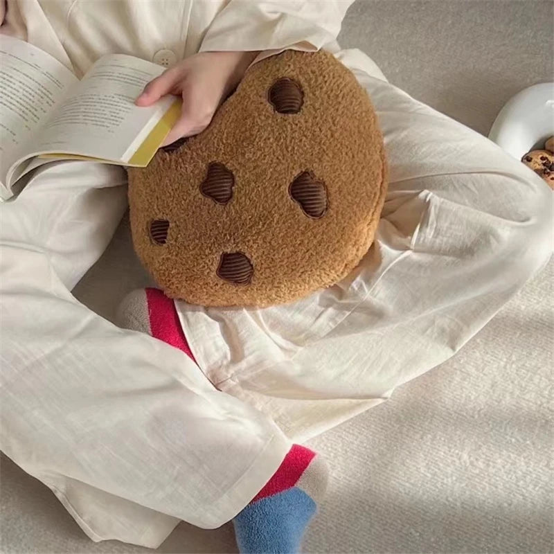 1pcs Soft Cookie Pillow Cartoon Cookies Plush Seat Cushion Food Children Children Girls Birthday Room Decoration New Year Gift Peaceful Pleasures Health and Wellness
