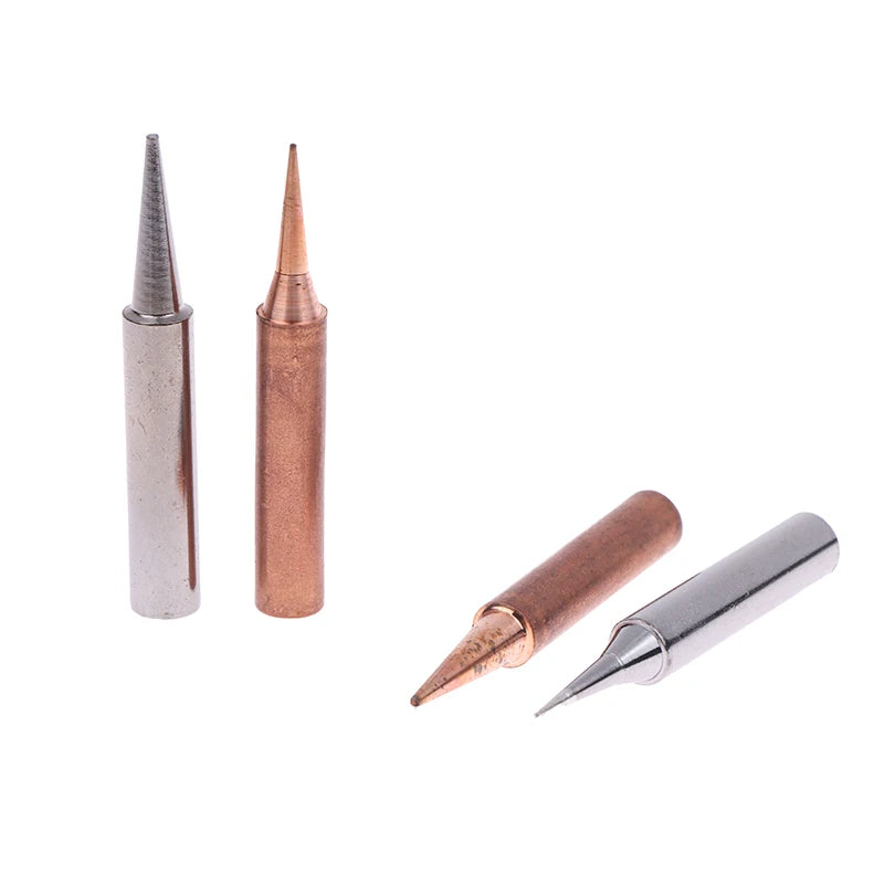 5pcs Solder Iron Tips Set Welding Accessories Lead-free Pure Copper 900M-T-B For Soldering Station Replace Peaceful Pleasures Health and Wellness