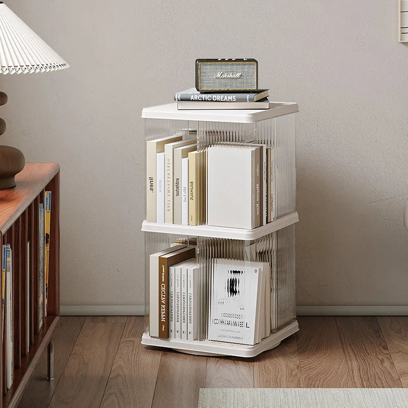 360° Rotating Bookshelf for Kids - Spacious Floor Standing Bookcase with Multi-Layer Storage for Living Room & Nursery Peaceful Pleasures Health and Wellness