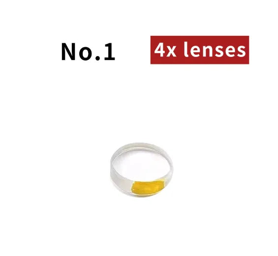 37 45 Degree Peep Sight Hole Aperture Inner Core Clarifier Lens 4X 6X