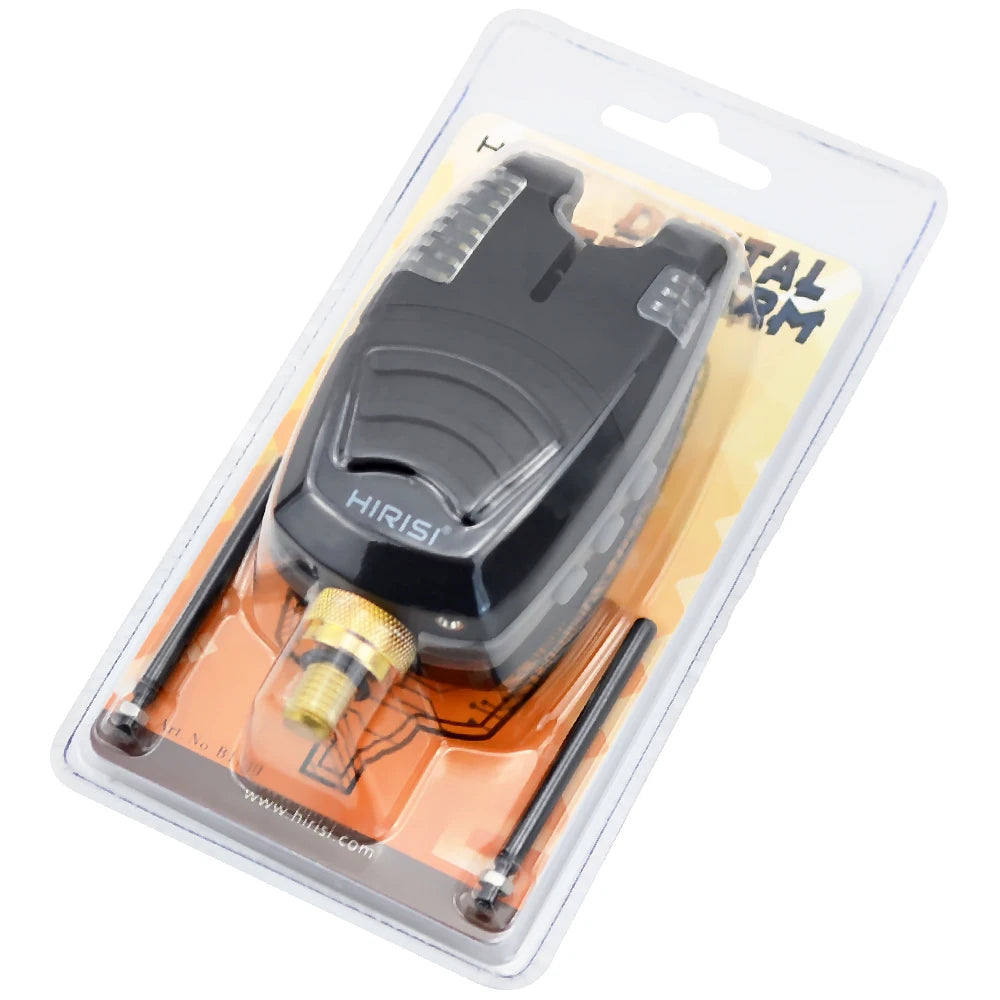 HIRISI Waterproof Carp Fishing Bite Alarm, Built-in Snag Bar & Rolling LED Light Band, Sensitive Fish Bite Indicator Tackle Peaceful Pleasures Health and Wellness