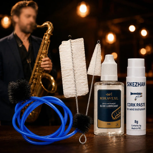 Cork Grease & Care Kit for Brass & Woodwind Instruments Instrument Care Kit Oasis Select