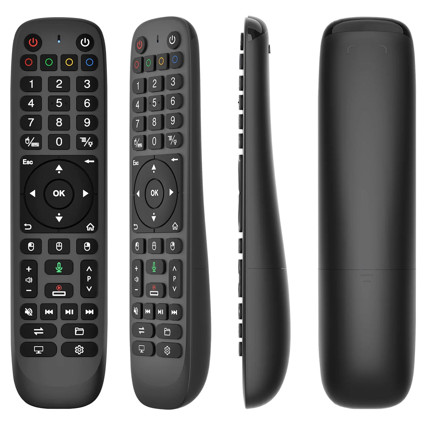 2.4G BT Dual Mode Backlit Remote with Air Mouse 44 Keys IR Learning RF Remote for Android TV Box Smart TV PC Projector Peaceful Pleasures Health and Wellness