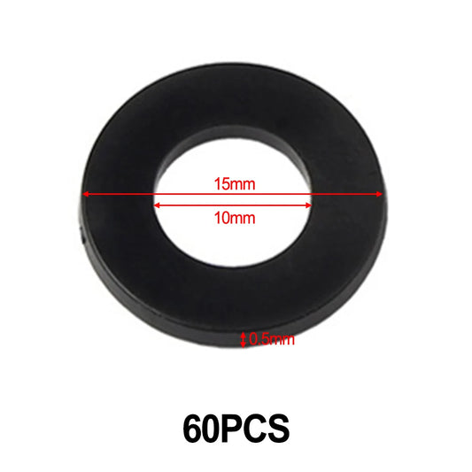 Fitting Rings Washer White Plastic Door Hinge 0 5- Replace Flat Wear Peaceful Pleasures Health and Wellness 15mmx10mmx0.5mm