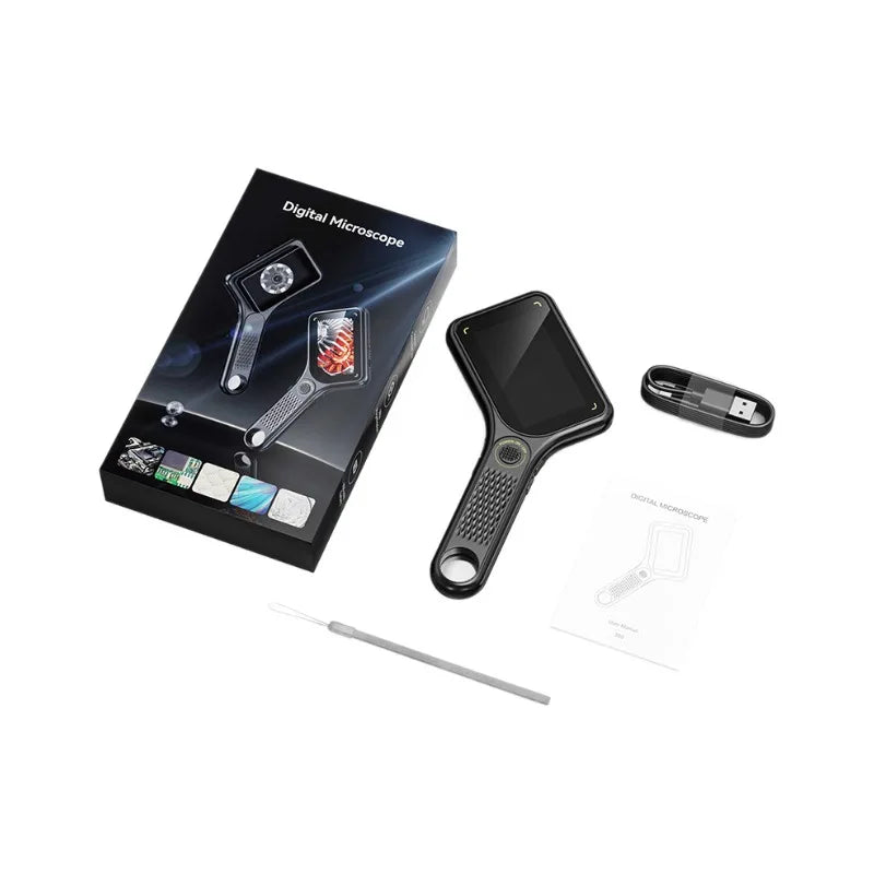 Portable Handheld Magnifying Glass Usb Digital Microscope for Textile Printing Inspection Peaceful Pleasures Health and Wellness 500X