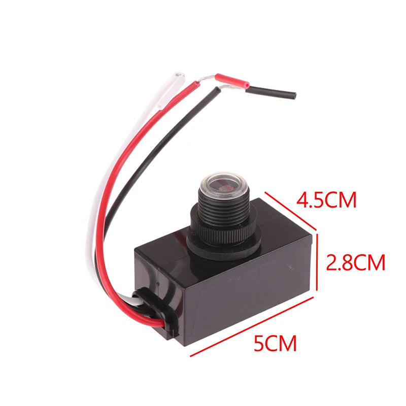 Photocell Sensor Dusk To Dawn Light Sensor For Outdoor AC 110V-240V Street Light Sensor Switch Photoelectric Sensor Switch Peaceful Pleasures Health and Wellness Black