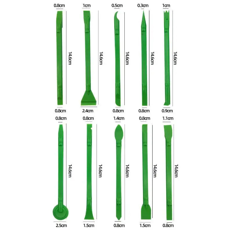 10-in-1 Plastic Pry Spudger Tool Kit – Phone & Laptop Repair