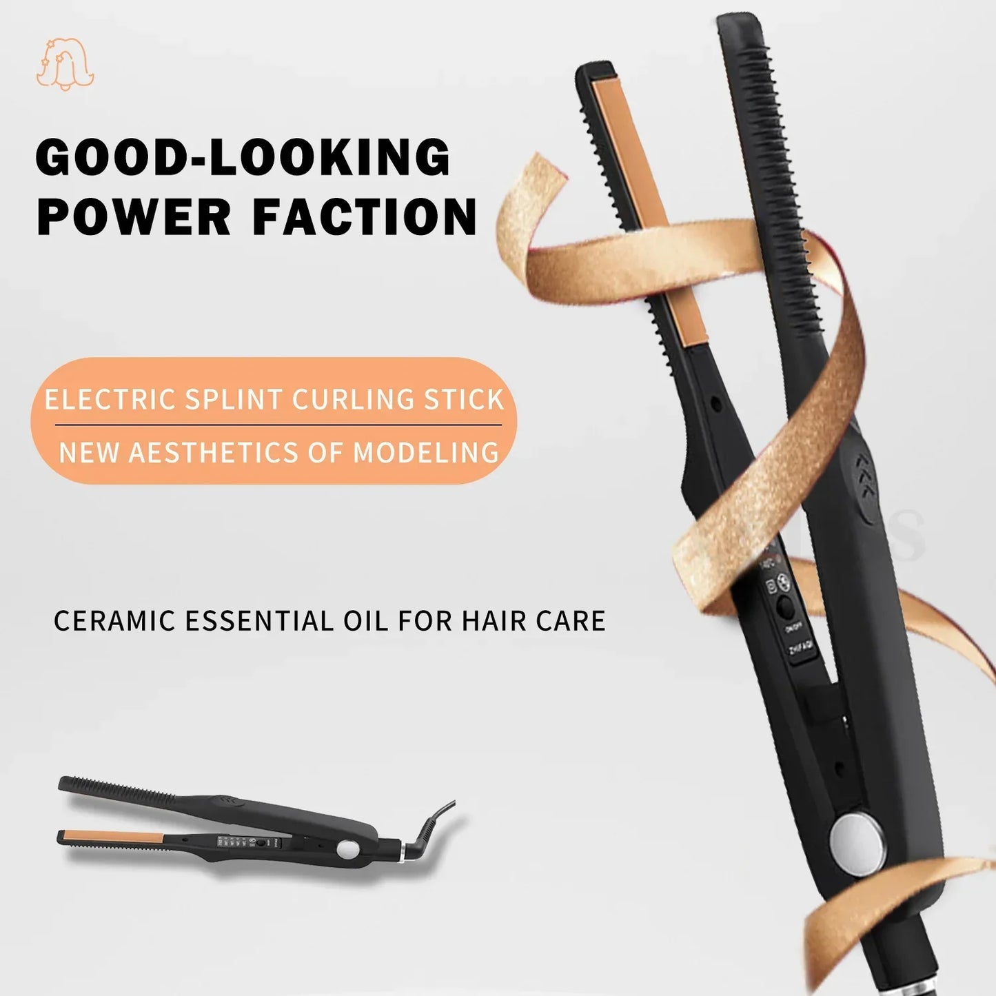 Short Hair Narrow Flat Iron 2 in 1 Hair Straightener And Curler Portable Tourmaline Ceramic Straightening Flat Iron Styling Tool Peaceful Pleasures Health and Wellness