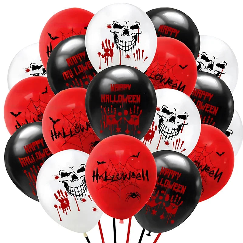 Halloween Skull Latex Balloons – Bloody Eye Party Decorations