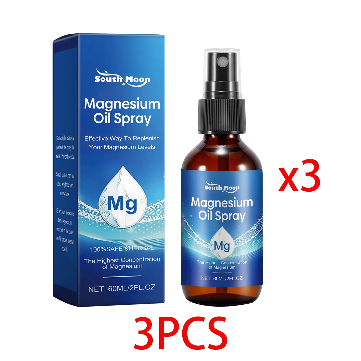 South Moon Magnesium Oil Body Spray – Tea Tree & Vitamin E 60ml